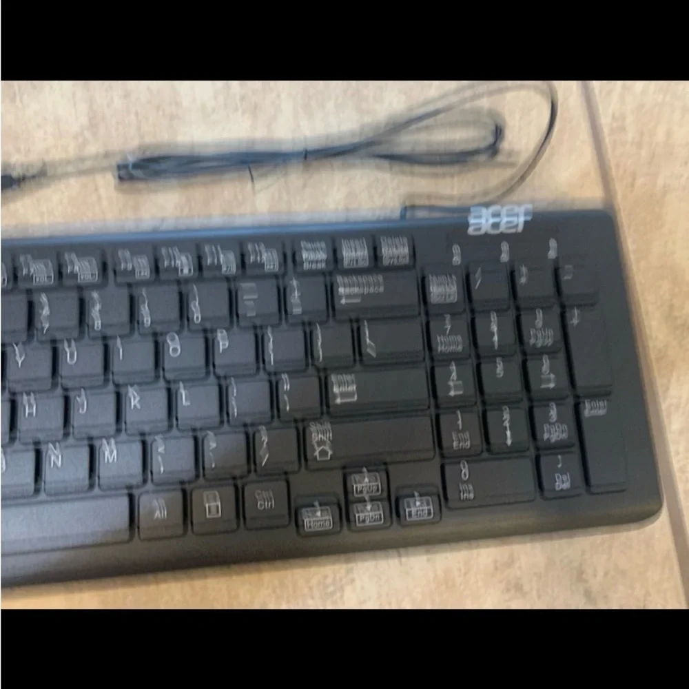 New! ACER Wired Computer Keyboard Model: KBAY211.